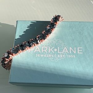 Park Lane Rose Gold and Blue impression Bracelet